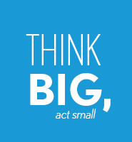 Think big, act small